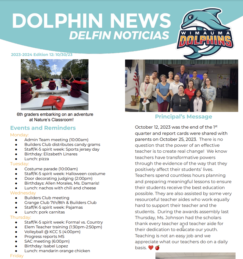 Dolphin News Week of October 30 2023