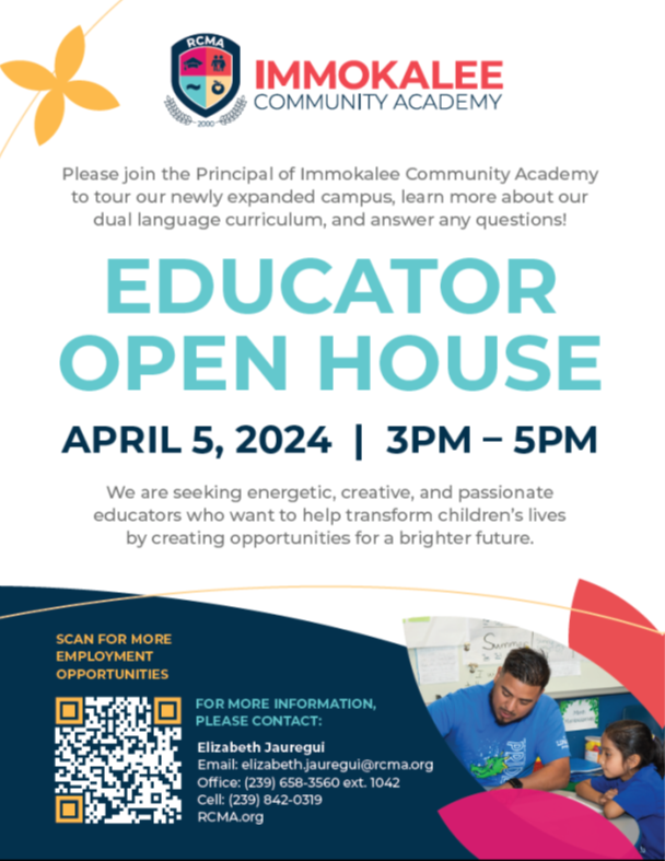 Educator Open House april 5