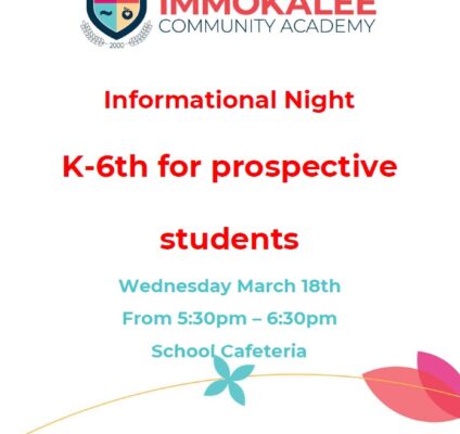 Informational Night Flyer K 6